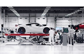 Performance Manufacturing Center work floor.