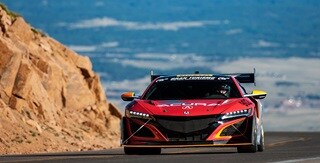 Acura NSX GT3 front view at the 2018 Pikes Peak Acura NSX GT3 front view at the 2018 Pikes Peak