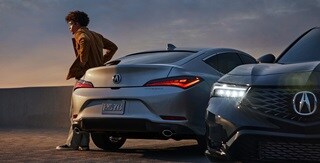 Two 2025 Integra in a roof top parkinglot one with rear view and the other with front view Two 2025 Integra in a roof top parkinglot one with rear view and the other with front view