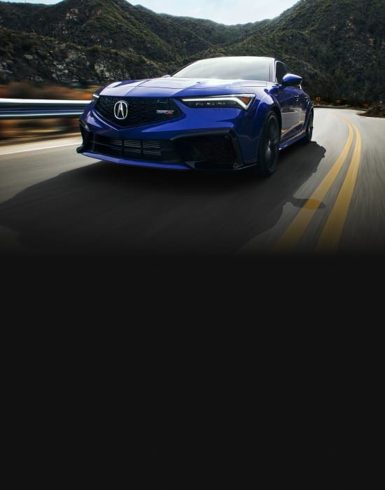 2025 Acura Integra Type S driving on the road  2025 Acura Integra Type S driving on the road