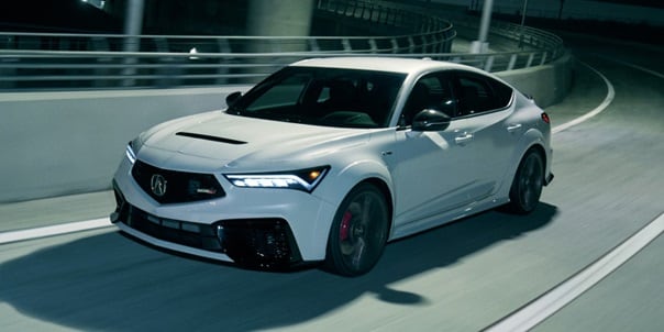 2026 Acura Integra Type S shown in Platinum White Pearl 2026 Acura Integra Type S shown in Platinum White Pearl