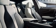 2025 Acura TLX Type S Orchid interior with black Ultrasuede®-trim. 2025 Acura TLX Type S Orchid interior with black Ultrasuede®-trim.