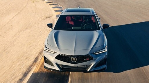 2025 Acura TLX Type S in Urban Gray Pearl front view 2025 Acura TLX Type S in Urban Gray Pearl front view