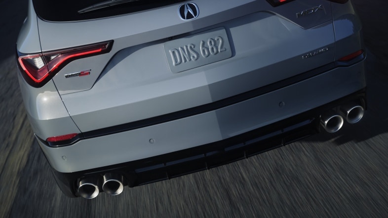 Acura 2025 MDX Type S Advance Rear exhaust detail Acura 2025 MDX Type S Advance Rear exhaust detail