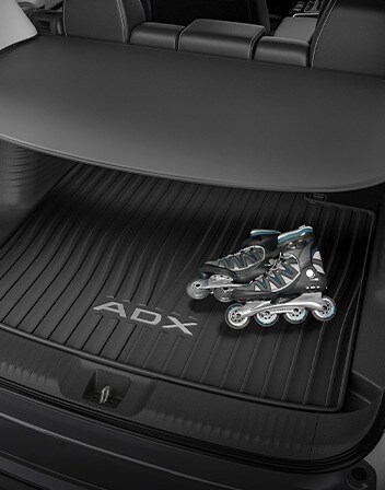 2026 Acura ADX Interior featuring the Cargo Cover accessory. 2026 Acura ADX Interior featuring the Cargo Cover accessory.