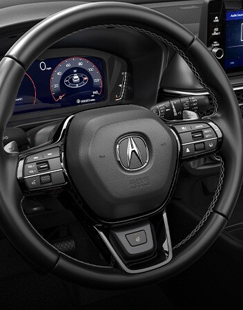 2026 Acura ADX Interior featuring Heated Steering Wheel accessory. 2026 Acura ADX Interior featuring Heated Steering Wheel accessory.