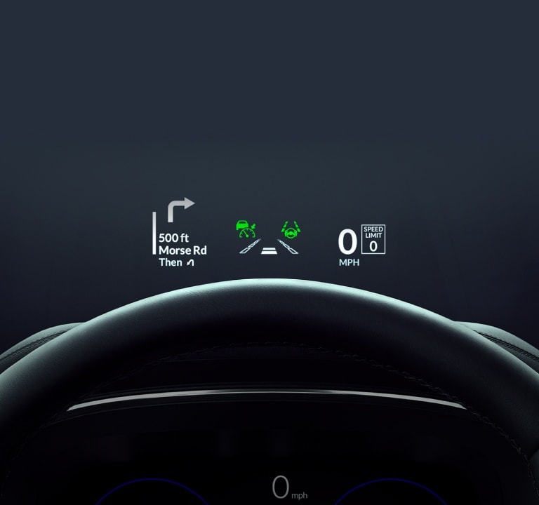 2026 Acura MDX Head-Up Display close up 2026 Acura MDX Head-Up Display close up