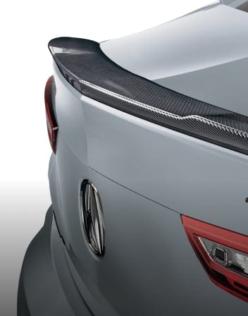 2025 Acura TLX Type S Accessory Carbon Fiber Decklid Spoiler. 2025 Acura TLX Type S Accessory Carbon Fiber Decklid Spoiler.